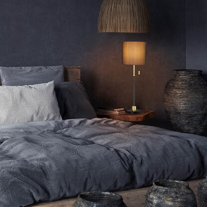 Artikelbild 6 für relaxdays Tischlampe schwarz, gold, Artikelnummer 644247