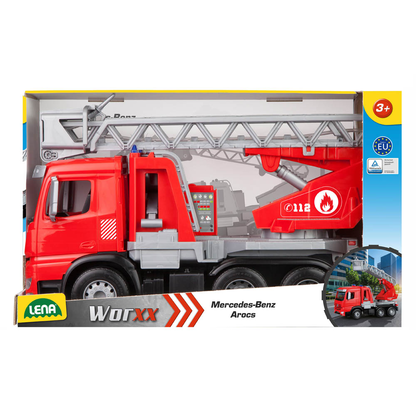 Artikelbild 4 für LENA Worxx Feuerwehr Leiterwagen Mercedes Benz Arocs 4615 Spielzeugauto, Artikelnummer 879781