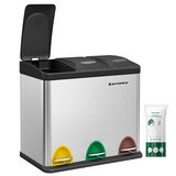 Artikelbild 1 für SONGMICS Mülltrenner 3x 8,0 l edelstahl, 1 St., Artikelnummer 291797