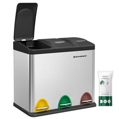 Artikelbild für SONGMICS Mülltrenner 3x 8,0 l edelstahl, 1 St., Artikelnummer 291797