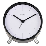 Artikelbild 1 für hama Funkwecker Flores weiß schwarz Kunststoff 12,0 cm, Ø 11,0 cm, Artikelnummer 501159