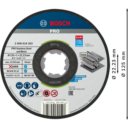 Artikelbild 5 für BOSCH Trennscheibe X-LOCK Standard for Inox, 1 St., Artikelnummer 218796