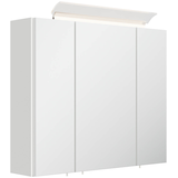 Artikelbild 1 für POSSEIK Spiegel mit Beleuchtung 75 weiß glanz 75,0 x 17,0 x 62,0 cm, Artikelnummer 668169