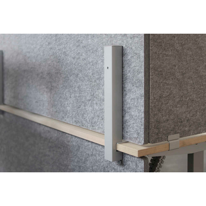 Artikelbild 3 für HAMMERBACHER Tischtrennwand VARW08/5, grau 79,5 x 50,0 cm, 1 St., Artikelnummer 764599