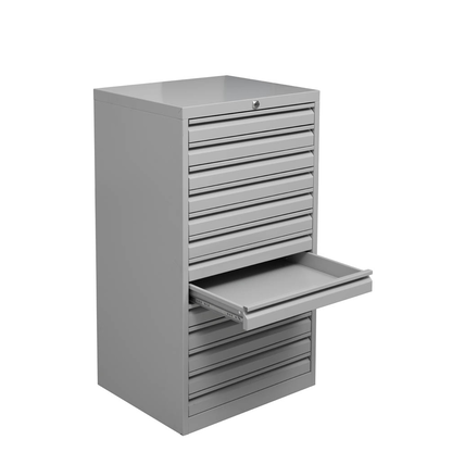 Artikelbild 3 für Gürkan Schubladenschrank lichtgrau 13 Schubladen 53,0 x 43,0 x 98,0 cm, 1 St., Artikelnummer 564789