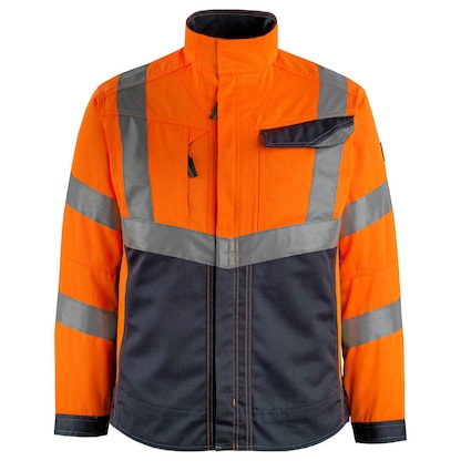 Artikelbild für MASCOT® unisex Warnjacke Oxford orange, schwarzblau Größe 3XL, Artikelnummer 755569