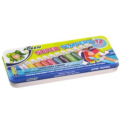Artikelbild für JOLLY Super Temperafarben farbsortiert 12 Farben, Artikelnummer 883506