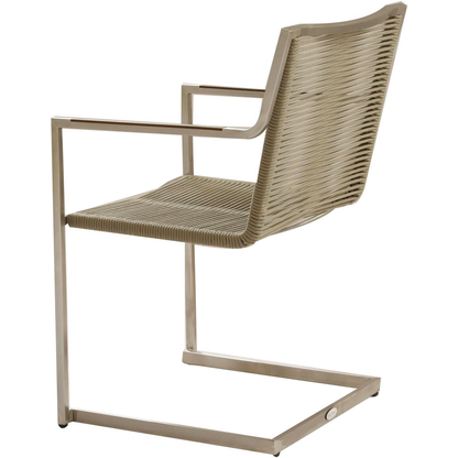 Artikelbild 3 für Garden Pleasure Gartenstühle mit Armlehnen SIENNA taupe, 4 St., Artikelnummer 135182