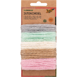 Artikelbild 1 für folia Kordel Jute farbig rauh grau, hellgrün, creme, beige, rosa 2,0 mm x 5x 4,0 m, Artikelnummer 479251