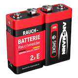 Artikelbild 1 für ANSMANN Batterien 6LR61 Alkali-Mangan E-Block 9,0 V, 2 St., Artikelnummer 401733