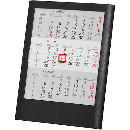 Artikelbild 2 für Tischkalender Einsteckkalender 2026/2027 schwarz, 1 St., Artikelnummer 547863