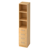 Artikelbild 1 für HAMMERBACHER Regalschrank Orbis, V7600/3/3/RE ahorn 40,6 x 42,0 x 200,4 cm, 1 St., Artikelnummer 373951