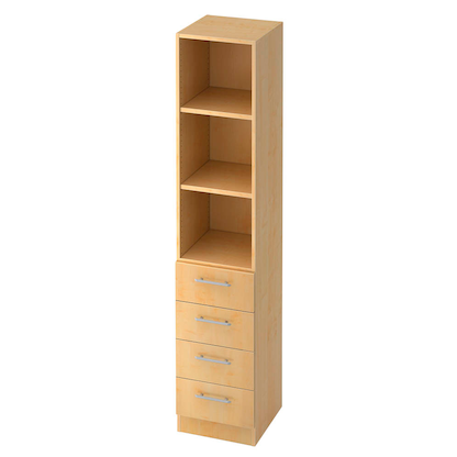 Artikelbild für HAMMERBACHER Regalschrank 7600 RE, V7600/3/3/RE ahorn 40,6 x 42,0 x 200,4 cm, 1 St., Artikelnummer 862957