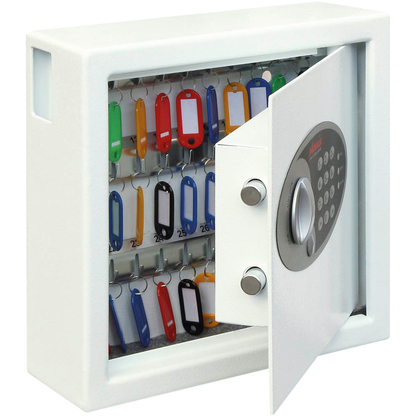 Artikelbild für phoenix KS0031E MKll Schlüsseltresor weiß mit 30 Haken, Elektronikschloss, 30,0 x 10,0 x 28,0 cm, 1 St., Artikelnummer 200257