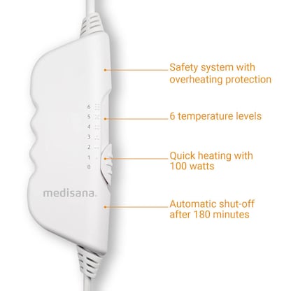 Artikelbild 5 für medisana HU 662 Wärmeunterbett weiß 100 W, Artikelnummer 858122