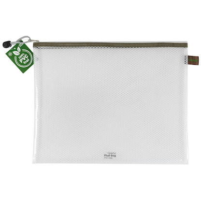 Artikelbild für FolderSys Reißverschlussbeutel DIN A4 transparent/taupe 0,15 mm, 1 St., Artikelnummer 101871