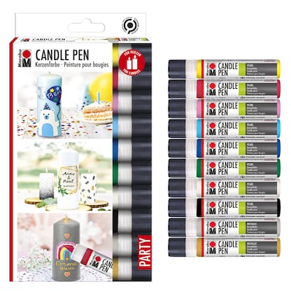 Artikelbild für Marabu Kerzenstifte farbsortiert 10 x 25,0 ml, 10 St., Artikelnummer 223137