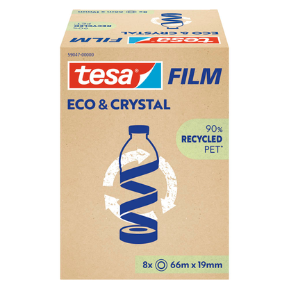 Artikelbild 4 für tesa ECO & CRYSTAL Klebefilm transparent 19,0 mm x 66,0 m 8 St., Artikelnummer 464576