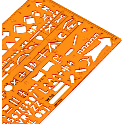 Artikelbild 3 für STANDARDGRAPH Zeichenschablone Taktische Zeichen NATO 8353 orange, Artikelnummer 712477