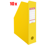 Artikelbild 1 für 10 Esselte Stehsammler 56001 gelb Kunststoff, DIN A4, Artikelnummer 194126
