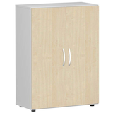 Artikelbild 1 für geramöbel Aktenschrank Flex, S-383102-AL lichtgrau, ahorn 2 Fachböden 80,0 x 42,0 x 110,4 cm, Artikelnummer 876255