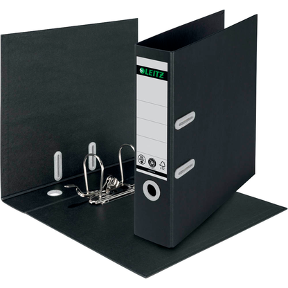 Artikelbild 4 für LEITZ recycle 1018 Ordner schwarz Karton 8,0 cm DIN A4, 1 St., Artikelnummer 304432