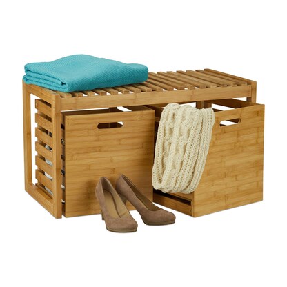 Artikelbild 2 für relaxdays Schuhbank 10024979_0 braun Holz 80,0 cm, Artikelnummer 372877