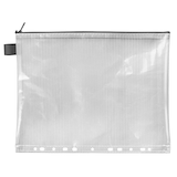 Artikelbild 1 für VELOFLEX Reißverschlussbeutel 25,0 x 31,9 cm transparent/schwarz 0,26 mm, 1 St., Artikelnummer 190706