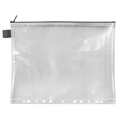 Artikelbild für VELOFLEX Reißverschlussbeutel 25,0 x 31,9 cm transparent/schwarz 0,26 mm, 1 St., Artikelnummer 190706