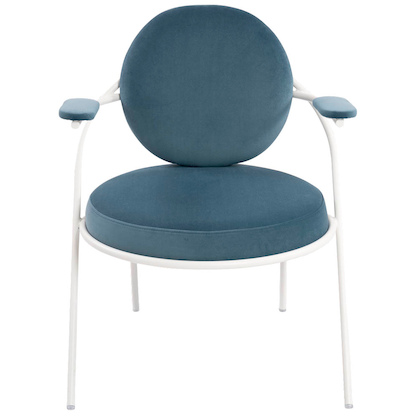 Artikelbild 4 für meet powered by PAPERFLOW Sessel SATURNE blau weiß Stoff 70,0 x 73,0 x 88,0 cm, 2 St., Artikelnummer 230892