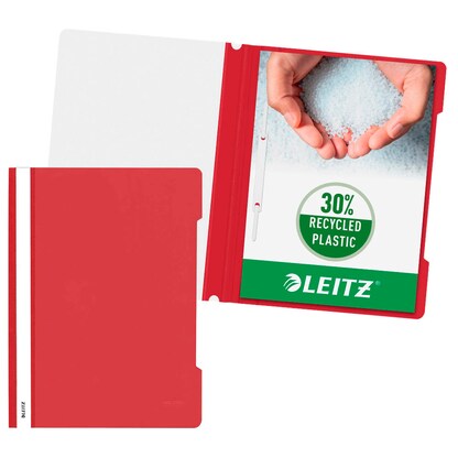 Artikelbild für LEITZ Schnellhefter 4191 Kunststoff rot DIN A4, 25 St., Artikelnummer 285649