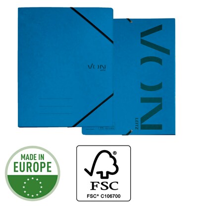 Artikelbild 6 für VON LEITZ Ringbuch 2-Ringe blau 2,5 cm DIN A4, 1 St., Artikelnummer 635307