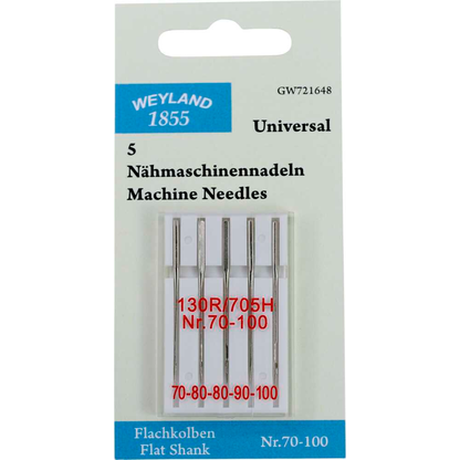 Artikelbild für WEYLAND 1855 Nähmaschinennadeln silber Universal, 5 St., Artikelnummer 768927