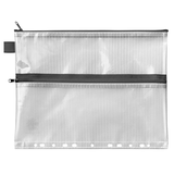 Artikelbild 1 für VELOFLEX Reißverschlussbeutel 25,0 x 31,9 cm transparent/schwarz 0,26 mm, 1 St., Artikelnummer 190717