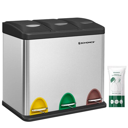 Artikelbild 2 für SONGMICS Mülltrenner 3x 8,0 l edelstahl, 1 St., Artikelnummer 291797