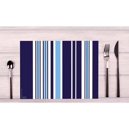 Artikelbild 2 für PROnappe Platzsets Bajadere Marineblau mehrfarbig 30,0 x 40,0 cm, 400 St., Artikelnummer 348138