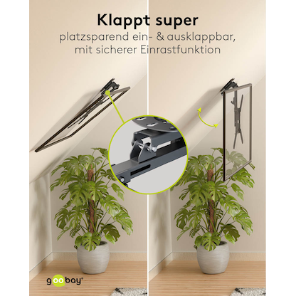 Artikelbild 9 für goobay TV-Deckenhalterung Basic (M) schwarz, Artikelnummer 656086