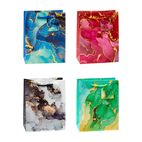 Artikelbild 1 für TSI Geschenktüten MARMOR blau, rot, grün, grau 18,0 x 23,0 cm, 12 St., Artikelnummer 651699