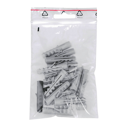 Artikelbild für Druckverschlussbeutel 50 µm 12,0 x 17,0 cm, mit Euroloch, 1.000 St., Artikelnummer 647958