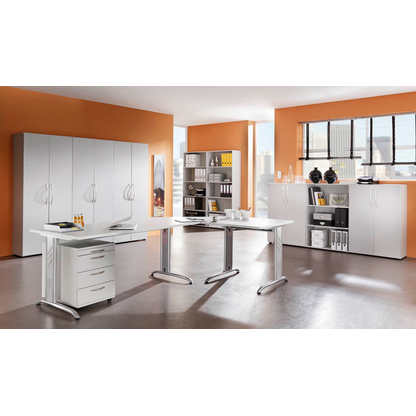 Artikelbild 4 für HAMMERBACHER Aktenregal Altus lichtgrau 80,0 x 33,0 x 188,0 cm, 1 St., Artikelnummer 204073