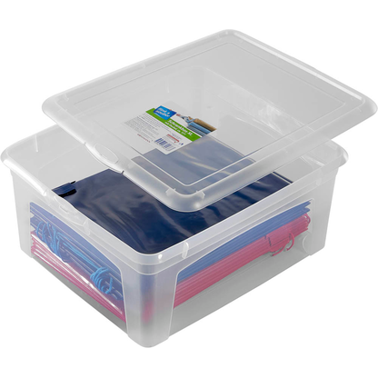 Artikelbild 4 für flink & sauber Aufbewahrungsbox 17,0 l transparent 40,0 x 35,0 x 17,0 cm, 1 St., Artikelnummer 539373