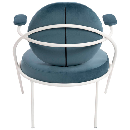 Artikelbild 5 für meet powered by PAPERFLOW Sessel SATURNE blau weiß Stoff 70,0 x 73,0 x 88,0 cm, 2 St., Artikelnummer 230892