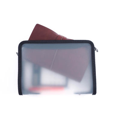 Artikelbild 2 für FolderSys Reißverschlussbeutel DIN A5 transparent/schwarz 0,5 mm, 1 St., Artikelnummer 357087