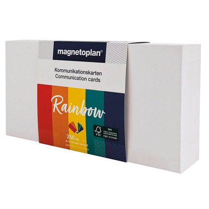 Artikelbild 4 für magnetoplan Moderationskarten Rainbow farbsortiert 20,0 x 10,0 cm, 250 St., Artikelnummer 606568