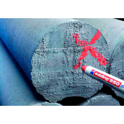 Artikelbild 6 für edding 950 Industriemarker rot 10,0 mm, 1 St., Artikelnummer 142216