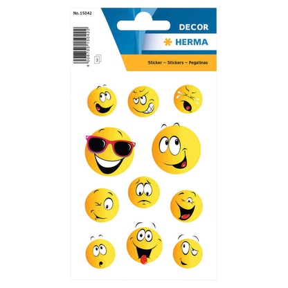Artikelbild für HERMA Aufkleber 15042 Smiley, 33 Etiketten, Artikelnummer 292973