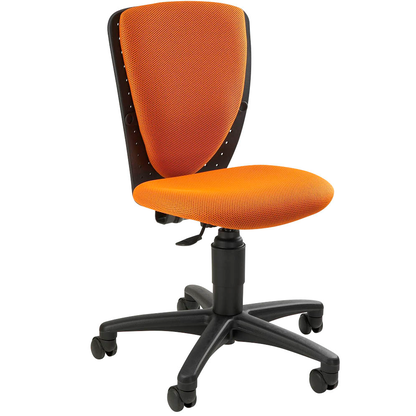 Artikelbild für Topstar Kinderdrehstuhl High S'cool®, 70570 BB40 Stoff orange, Gestell schwarz, Artikelnummer 571471