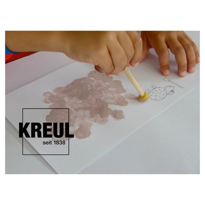 Artikelbild 3 für KREUL MUCKI Wir malen Stacheln, Fell und Schuppen Fingerfarben farbsortiert, 1 Set, Artikelnummer 513628
