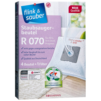 Artikelbild 2 für flink & sauber R 070 Staubsaugerbeutel, 4 St., Artikelnummer 539423
