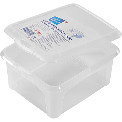 Artikelbild 6 für flink & sauber Aufbewahrungsboxen transparent 20,0 x 16,0 x 9,0 cm, 3 St., Artikelnummer 539492